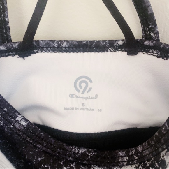 NWOT Champion Blue/Gray Tank Top With Sports Bra - Picture 6 of 8